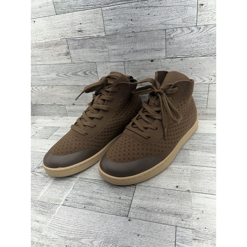 Suavs Legacy High Top Travel Sneakers Knit Timber Brown‎ Womens 7 Mens 5